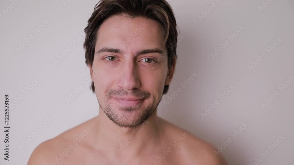 A closeup portrait featuring a smiling man, showcasing his confidence, charm, and positive energy with clarity A closeup portrait featuring a smiling man, showcasing his confidence, charm, and positive energy with clarity
