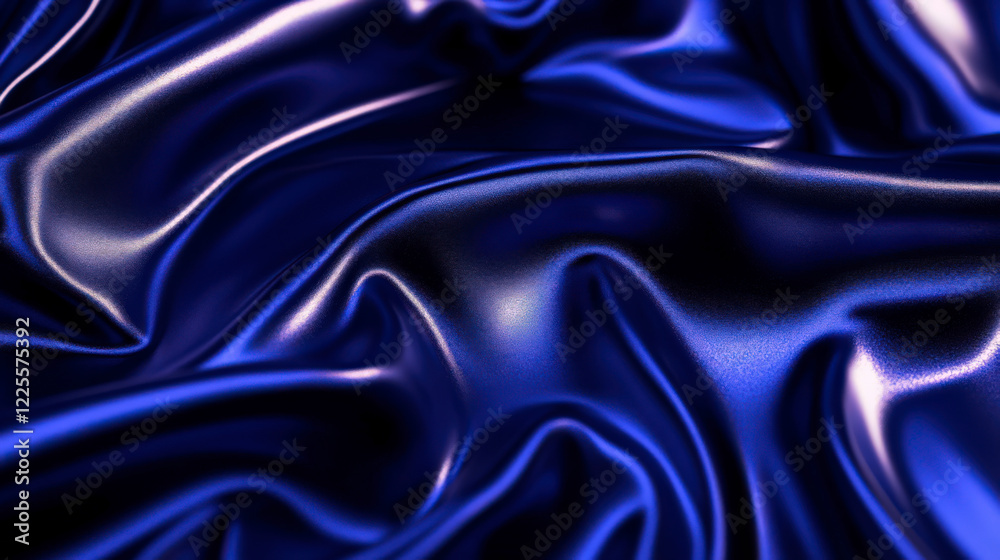 Fototapeta premium Subtle Shimmering Deep Royal Blue Background Fabric Texture