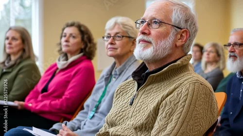 Attentive Audience at a Seminar or Meeting
