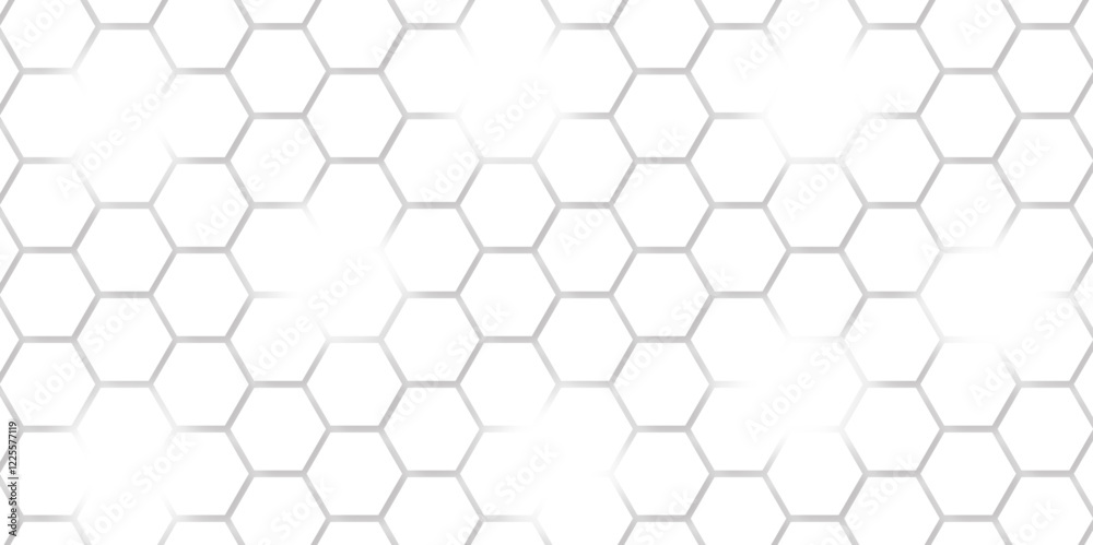 Abstract seamless honeycomb hexagon background. Geometric texture white gray pattern design.
Abstract seamless honeycomb hexagon background. Geometric texture white gray pattern design.