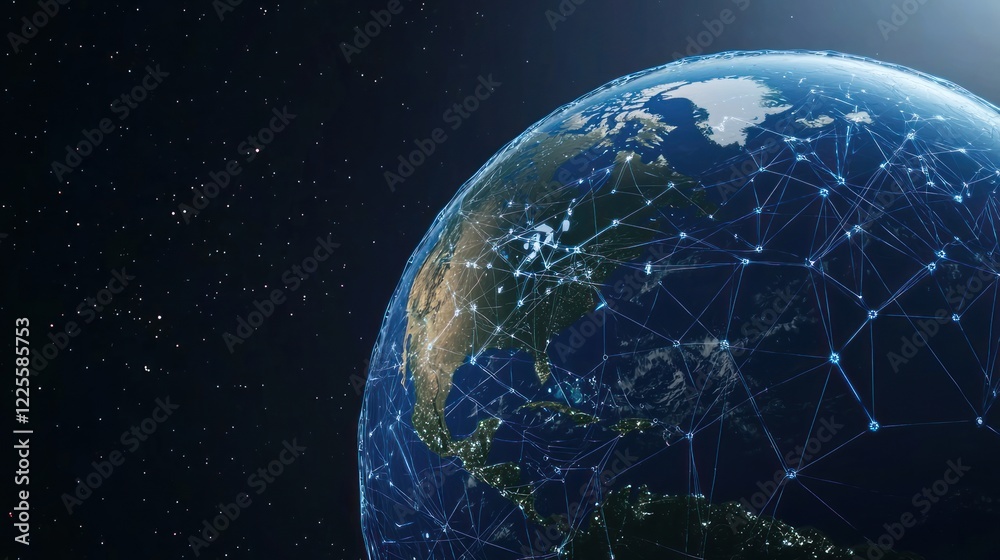 Obraz premium Global Network Connections