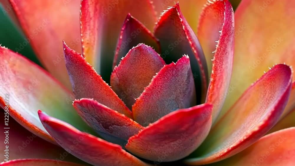 Vibrant Red Succulent Close-Up: A Stunning Display of Nature's artistry Vibrant Red Succulent Close-Up: A Stunning Display of Nature's artistry