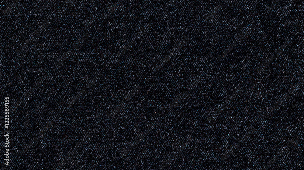Obraz premium Subtle Black Wool Fabric Texture on Plain Background