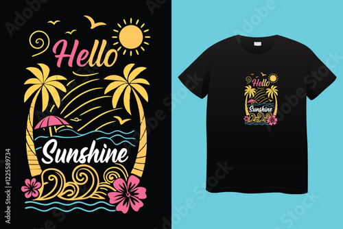 Summer t shirt design, World coconut day T shirt design vector.