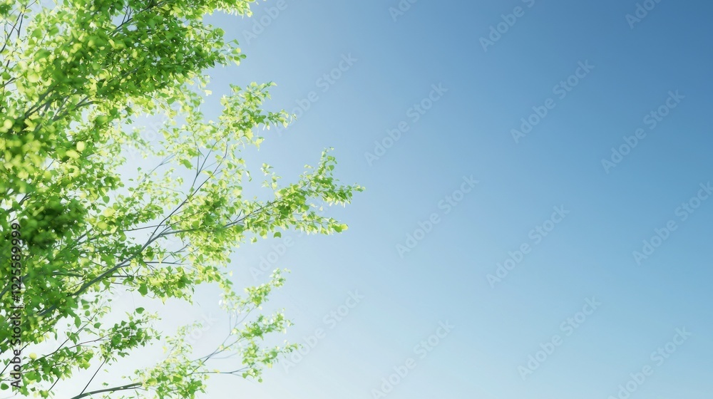Green Leaves Against Blue Sky Green Leaves Against Blue Sky