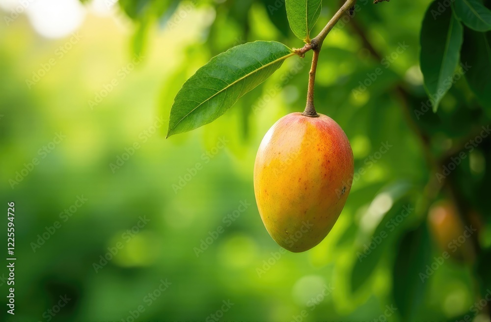 Mango tree and farm Blur background Mango tree and farm Blur background
