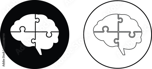 Human internal organ anatomy brain con Set. Brain mental healthcare sign collection flat and line vector isolated on transparent background. Science symbol skin layer intestine linear Pictogram.