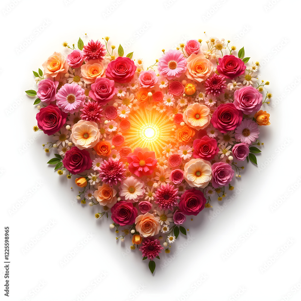 heart made of flowers heart made of flowers