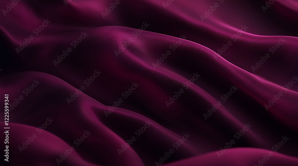 Fototapeta premium Abstract Draped Fabric Rich Deep Purple Hues