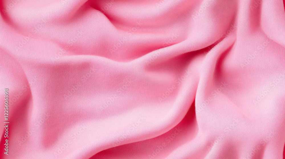Obraz premium Pastel Pink Cotton Fabric Texture - Flat Background for Abstract Design