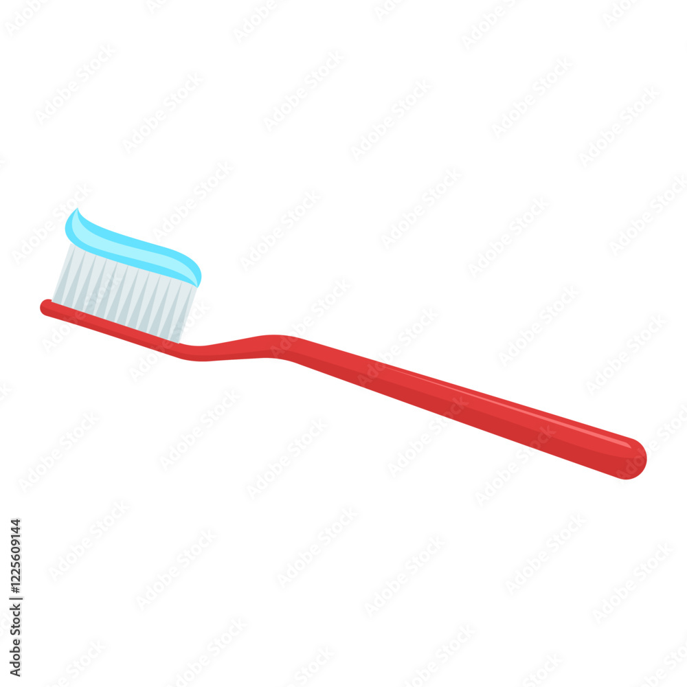 custom made wallpaper toronto digitalRed toothbrush bristles with blue toothpaste perfect for dental hygiene promotions, oral care advertisements, and product packaging designs.