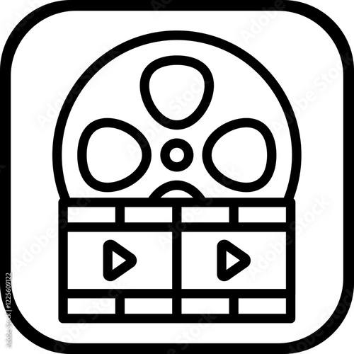 Film reel Icon Style