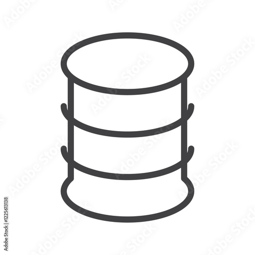 Barrel icon Vector logo set flat