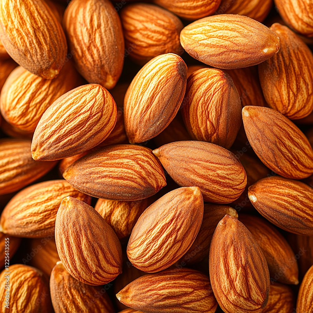 Fototapeta premium Close up of almonds