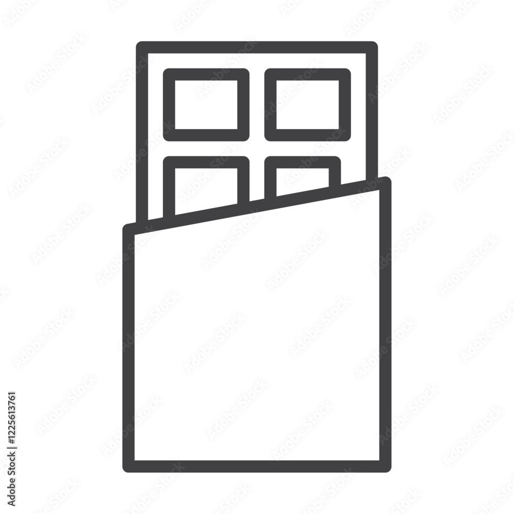 Chocolate bars icon Vector logo set flat Chocolate bars icon Vector logo set flat