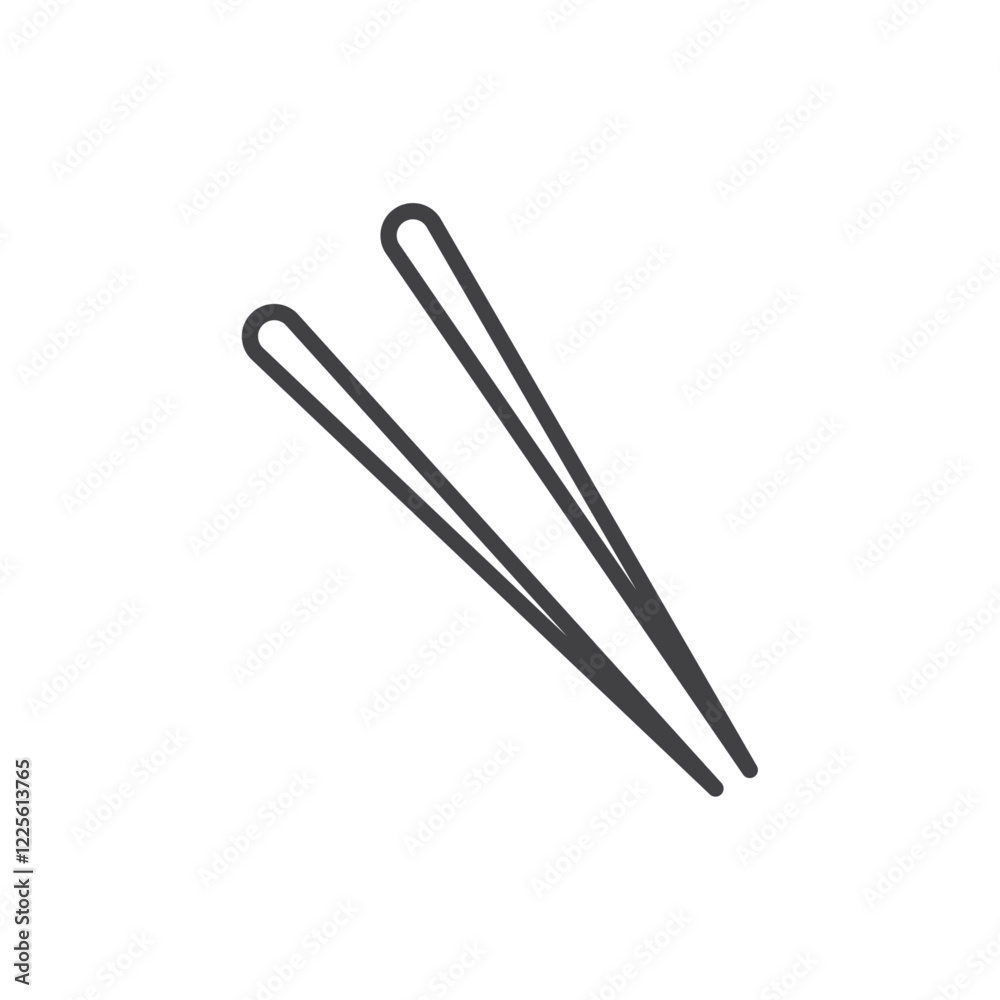 Chopsticks icon Vector logo set flat Chopsticks icon Vector logo set flat