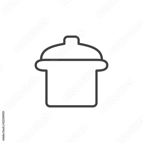 Cooker icon Vector logo set flat