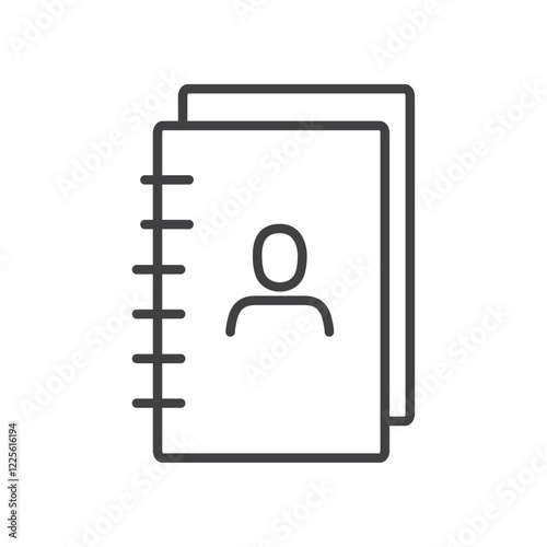 Phonebook icon Vector logo set flat