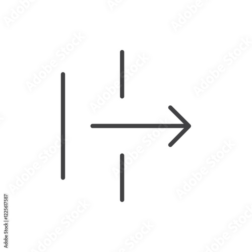 Wrap overflow icon Vector logo set flat