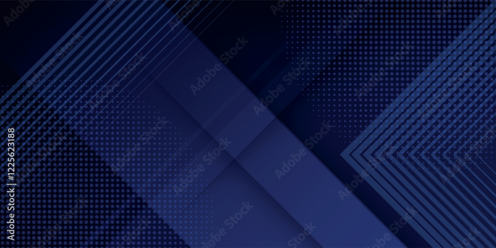 Obraz premium Blue Background. Dark blue abstract background geometry shine and layer element vector for presentation design. Vector design for business, corporate, institution, party, festive, seminar, and talks