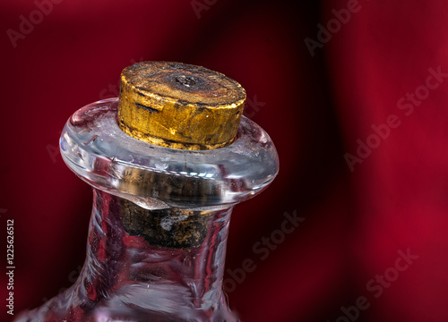 close up of a bottle