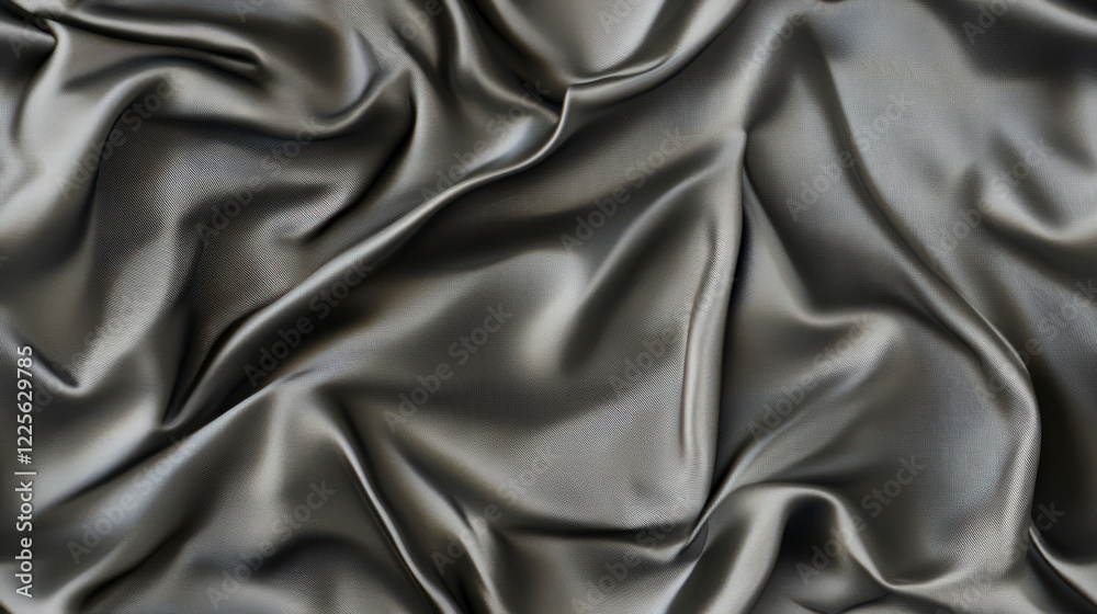 Fototapeta premium Subtle Pale Gray Satin Fabric Background Texture