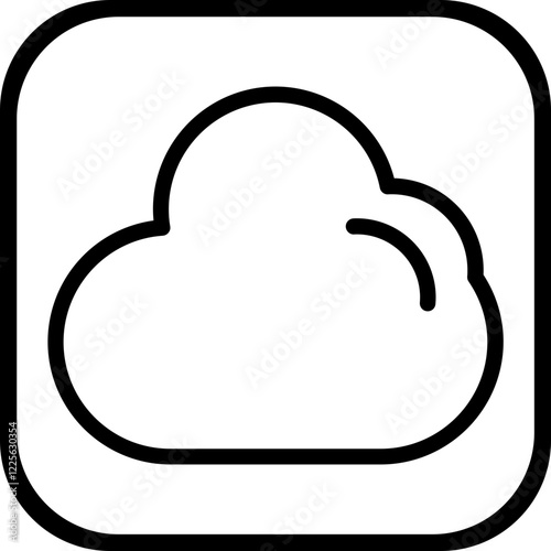 Cloud vector icon style