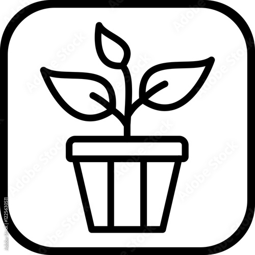 Plant vector icon style