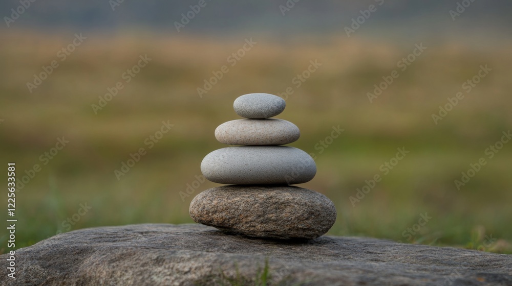 Stacked stones in nature, zen garden concept. Stacked stones in nature, zen garden concept.