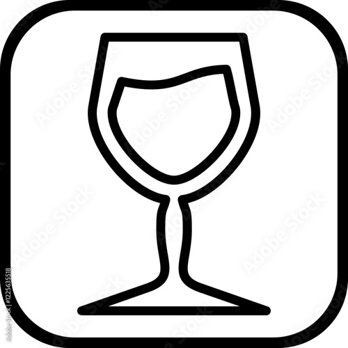 Wine glass Icon style