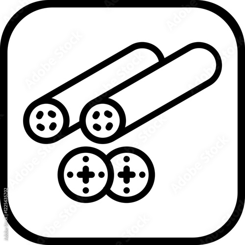 Sushi roll Icon style