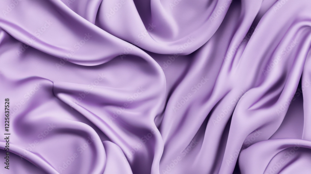 Obraz premium Soft Lilac Silk Fabric Texture - Flowing Plain Background