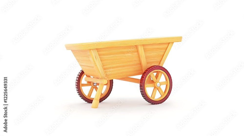 wheelbarrow isolated on white background wheelbarrow isolated on white background
