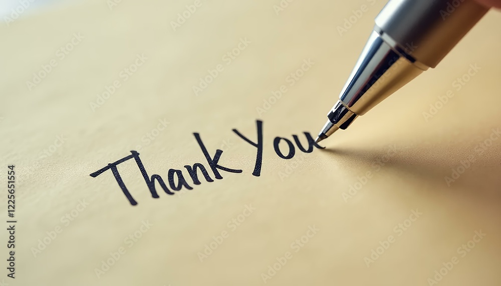 Thank You Note, Handwritten Gratitude, Pen on Paper, Thank You Card Thank You Note, Handwritten Gratitude, Pen on Paper, Thank You Card