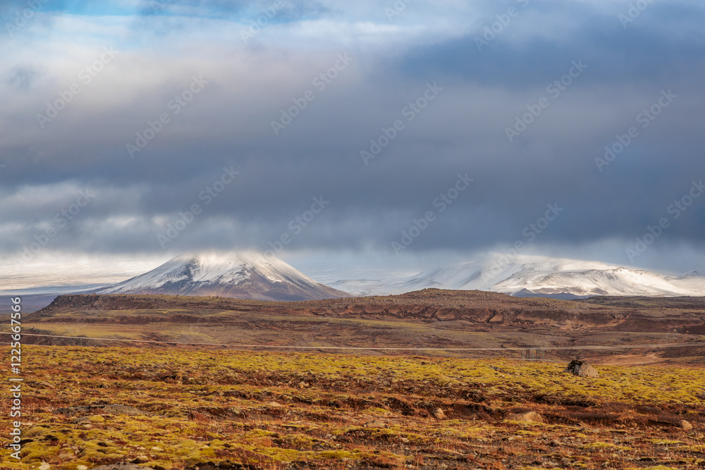 The area around Lake Thingvallavatn in the west of Iceland