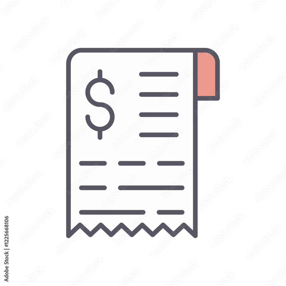 Bill Icon vector icon stock illustration Bill Icon vector icon stock illustration