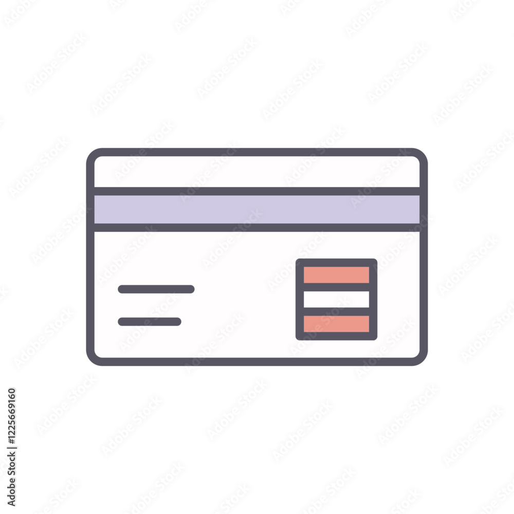 Credit Card vector icon stock illustration Credit Card vector icon stock illustration