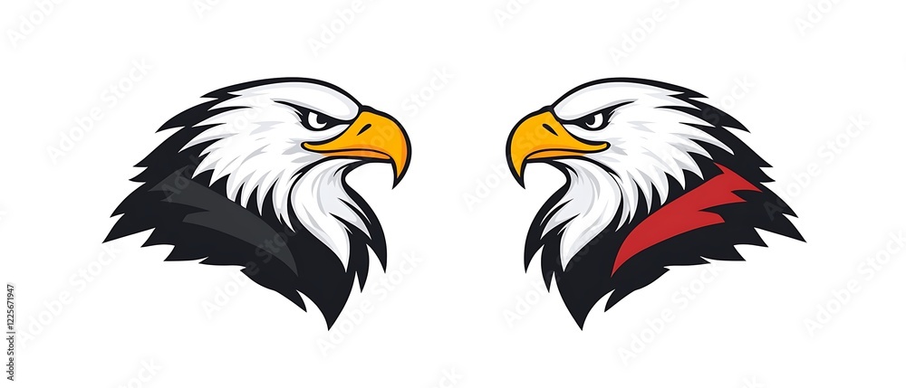 Obraz premium Iconic representation of an eagle.