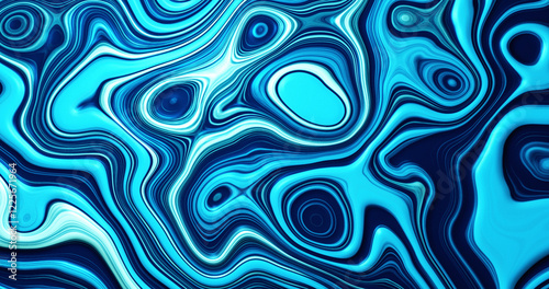 Abstract liquid motion graphic background turquoise waves water