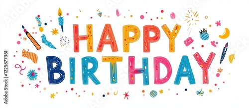 Happy Birthday! Colorful celebration!