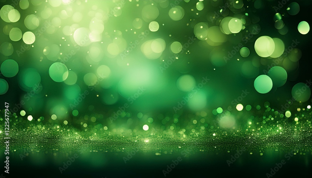 Fototapeta premium Glitzernder Hintergrund in grün