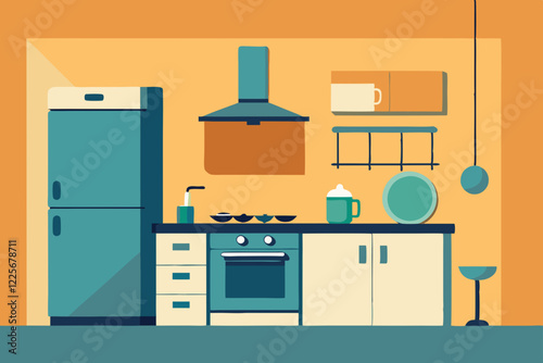 modern kitchen interior
