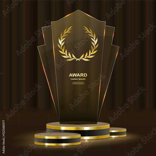 A detailed vector illustration showcasing fame, glory, and ultimate triumph. Ideal for sports competitions, corporate events, winner announcements, and special achievements.
