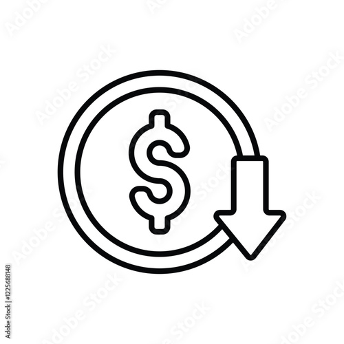 Low Price vector icon stock illustration