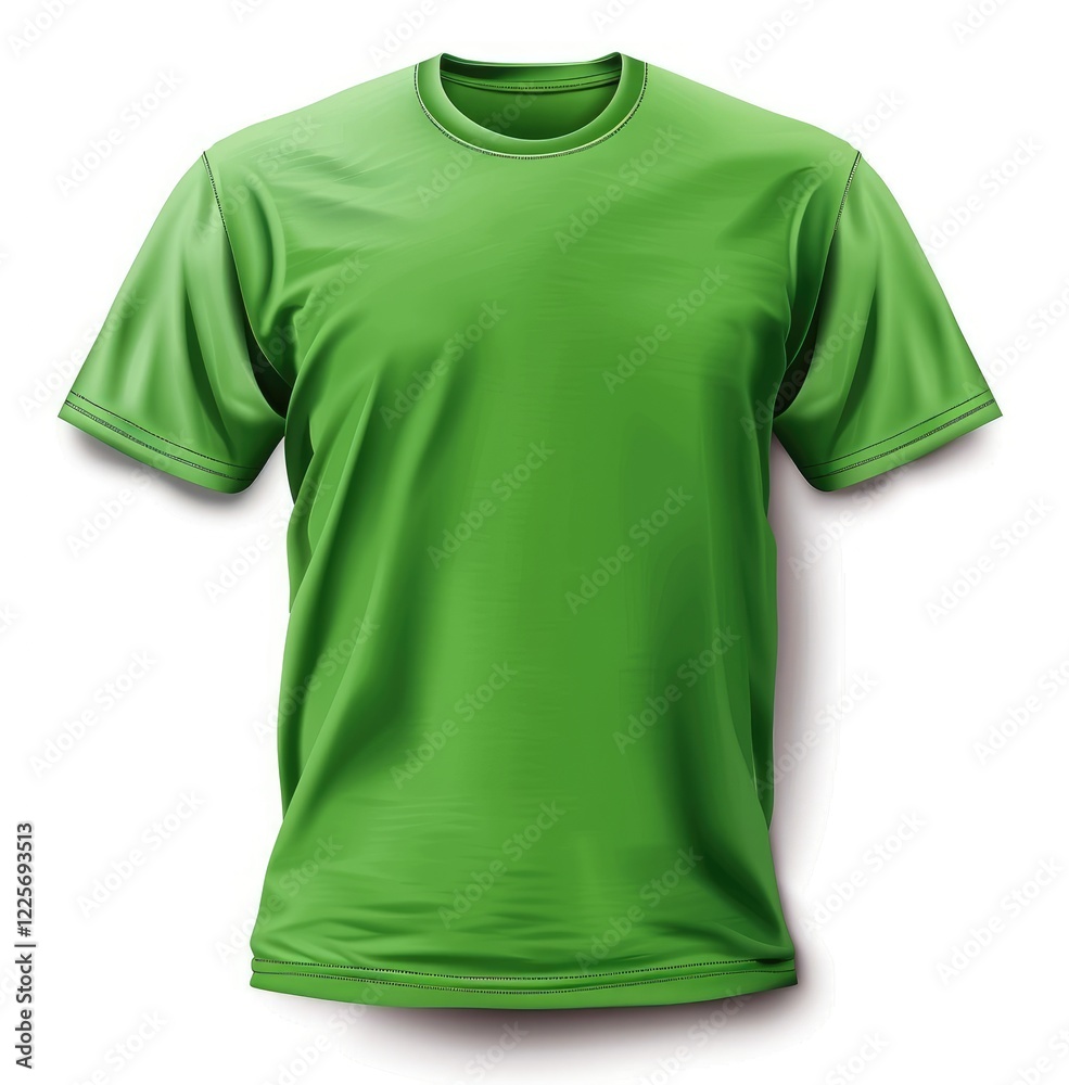 Green T-Shirt Mockup for Clothing Brand and Merchandise Green T-Shirt Mockup for Clothing Brand and Merchandise