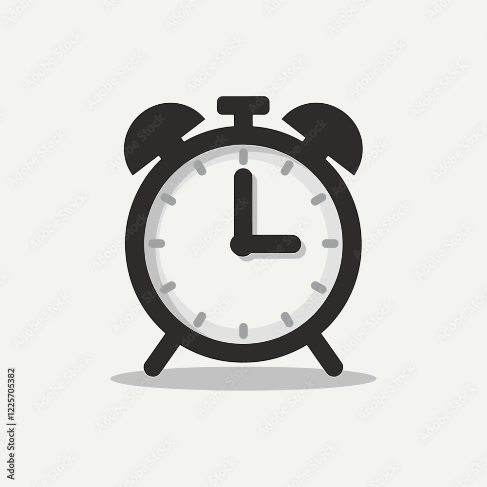 Minimalist clock symbolizing time on soft background, elegant design