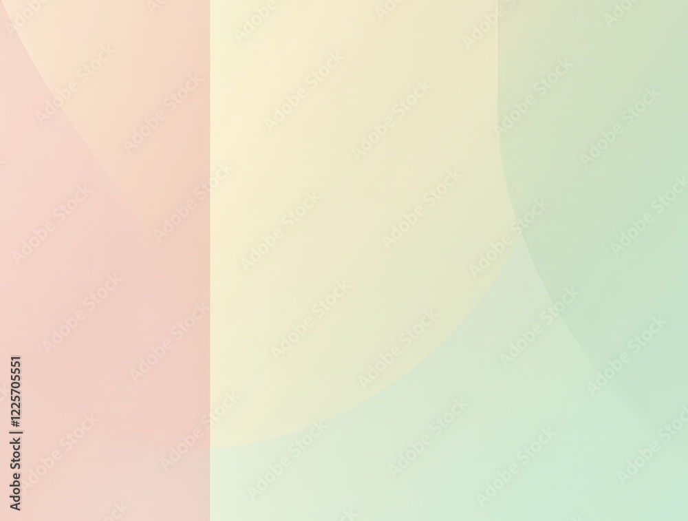 Fototapeta premium Soft Pastel Gradient Background with Subtle Flowing Shapes
