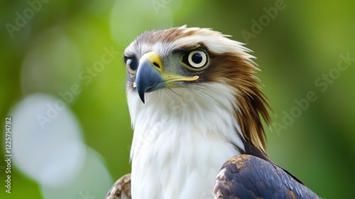 The Philippine eagle (Pithecophaga jefferyi) is one of the most endangered bird species in the world It is believed that less than 500 pairs survive in the wild photo