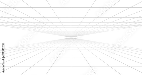 Lines grid technology perspective background. 3d rendering.	