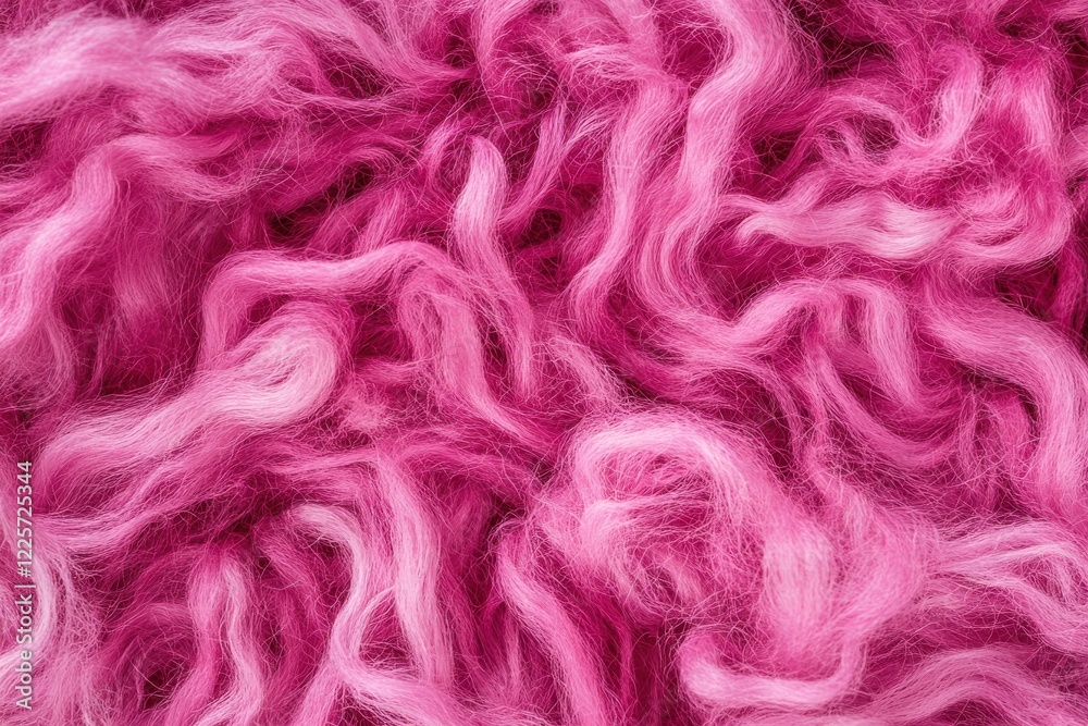 Fototapeta premium Cozy pink fur texture for fashion and design projects, highlighting softness and warmth for stylish backgrounds and unique textile patterns. Ideal for interior and apparel inspirations